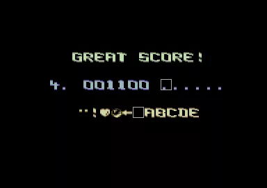 Draconus Commodore 64 I can enter my name for the high scores.