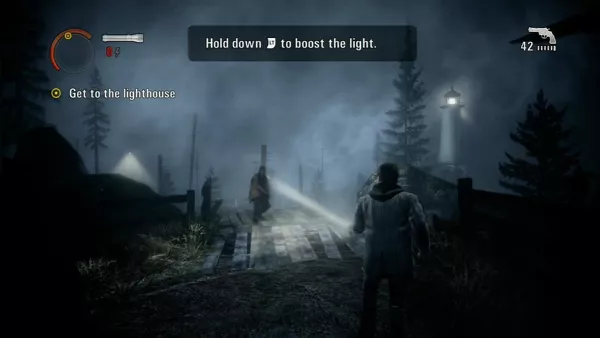 Alan Wake Xbox 360 Light is your primary barrier against the enemies