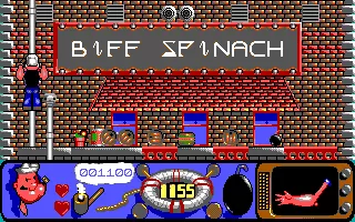 Popeye 2 DOS The Biff Spinach logo.