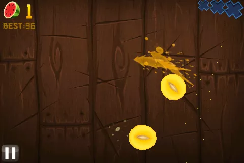 Fruit Ninja iPhone Slicing fruit will show you its delicious insides