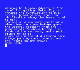Dungeon Adventure MSX Title and starting location