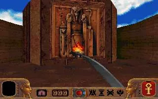 Powerslave DOS Starting the game.