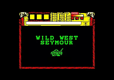 Wild West Seymour Amstrad CPC Intro title screen (6128 version)