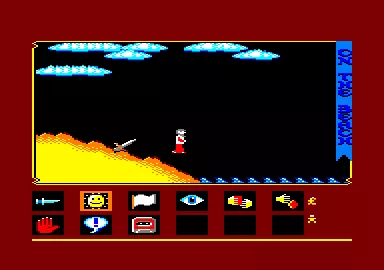 James Clavell&#x27;s Shogun Amstrad CPC Starting on the beach.
