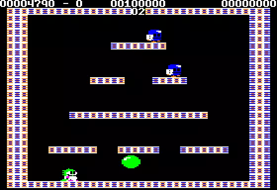 Bubble Bobble Apple II Try to catch the bad guys in your bubbles