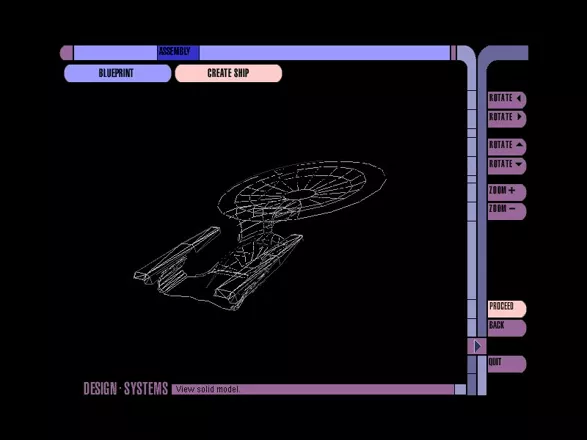 Star Trek: Starship Creator Warp II Windows Starship design blueprint