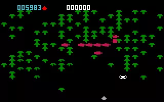 Centipede Intellivision The centipede makes its way down the screen...