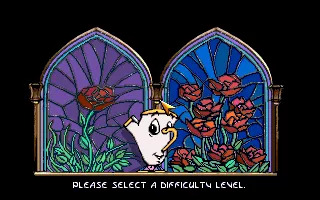 Disney&#x27;s Beauty and the Beast DOS Difficulty Selection