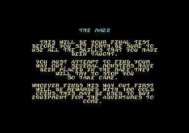 HeroQuest Amstrad CPC The story of the Maze.