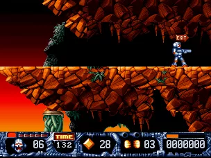 Turrican II: The Final Fight DOS Finally, the exit to the level