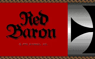 Red Baron DOS Title screen (EGA)
