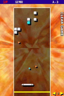 Arkanoid DS Nintendo DS The multi ball power up splits your existing ball into three.