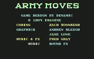 Army Moves Commodore 64 Title (Part 1)