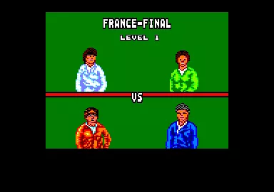 Passing Shot Amstrad CPC Your French opponents in a doubles match.