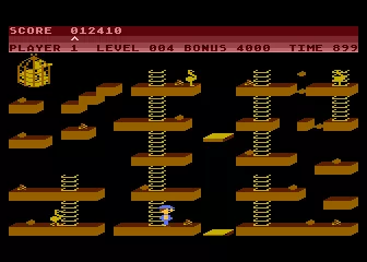 Chuckie Egg Atari 8-bit Starting level 4