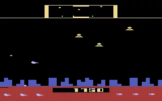 Defender Atari 2600 A game in progress