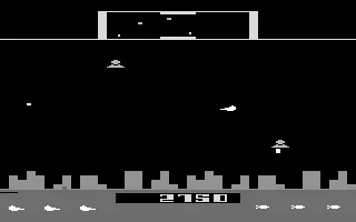 Defender Atari 2600 The game in black and white mode