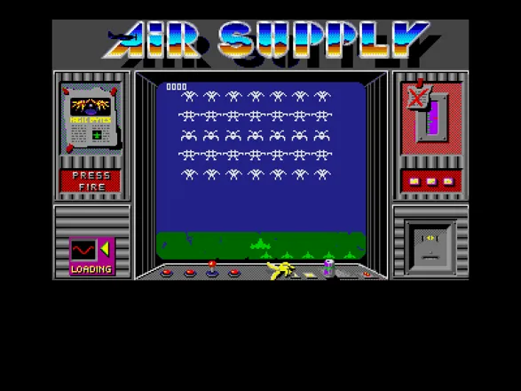 Area action: Air Supply, Start screen