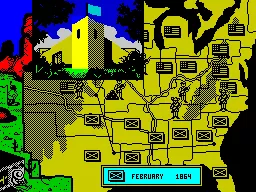 North &#x26; South ZX Spectrum The Confederates attack a Union fort.