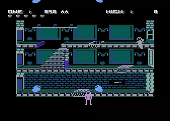 Ghost Chaser Atari 8-bit I fell through a trap door to mt death.
