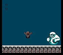 The Addams Family: Pugsley&#x27;s Scavenger Hunt NES Boss battle: snowman