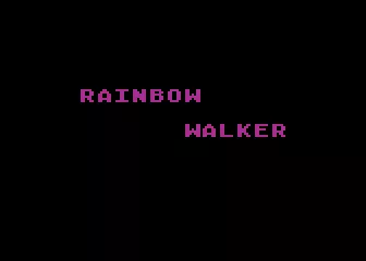 Rainbow Walker Atari 8-bit Loading screen