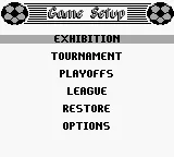 FIFA Soccer 97 Game Boy Main Menu