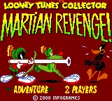 Looney Tunes: Marvin Strikes Back! Game Boy Color European Release Main Menu