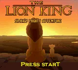 Disney&#x27;s The Lion King: Simba&#x27;s Mighty Adventure Game Boy Color Title Screen