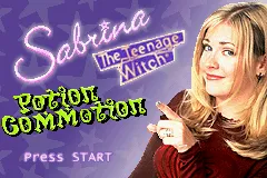 Sabrina, the Teenage Witch: Potion Commotion Game Boy Advance Title screen