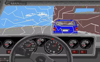 Test Drive Atari ST Oops, a crash