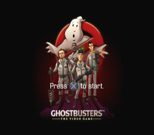 Ghostbusters: The Video Game PlayStation 2 Title screen.