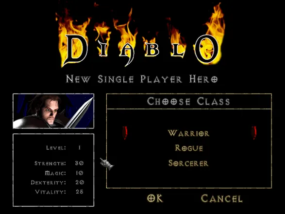 Diablo Macintosh Select player type