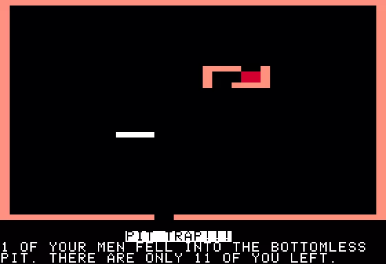 Dungeon Campaign Apple II Fell into a pit trap
