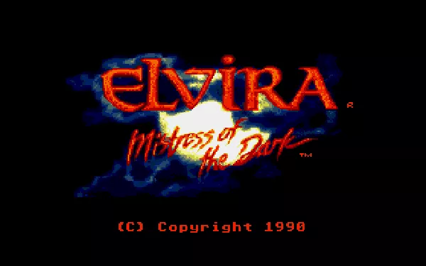 Elvira PC-98 Title screen