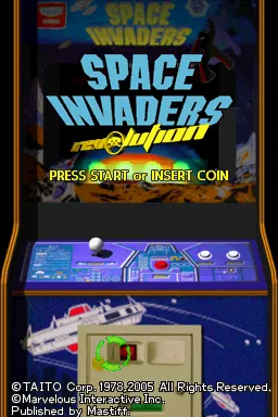 Space Invaders Revolution Nintendo DS The Title Screen