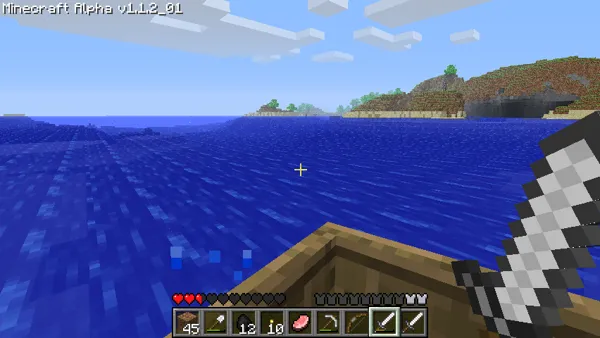 Minecraft Windows Sailing home with my spoils.