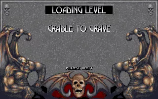 Blood DOS Level introduction on the loading screen