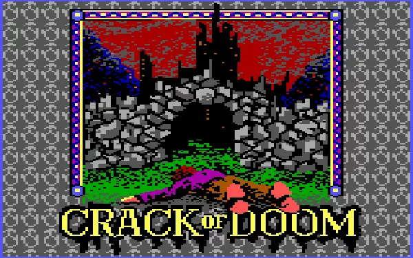 The Crack of Doom DOS Opening Title - Hmm...dead Hobbits already? (EGA)