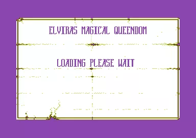 Elvira: The Arcade Game Commodore 64 Loading screen