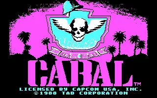 Cabal DOS Title screen (CGA)