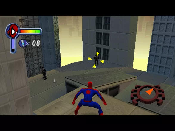 Spider-Man Windows The aiming feature lets you spy on an enemy and shoot a web at him from afar.