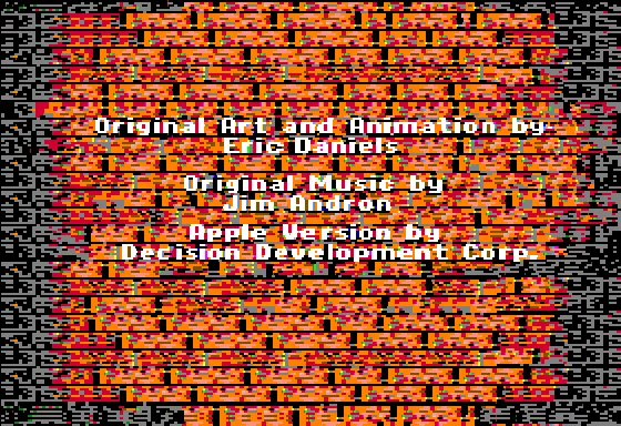 Who Framed Roger Rabbit Apple II Part of the opening credits