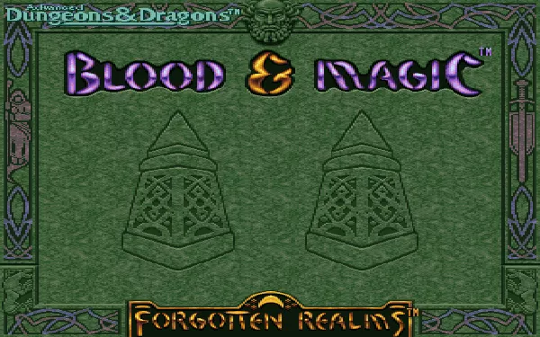 Blood &#x26; Magic DOS Title screen