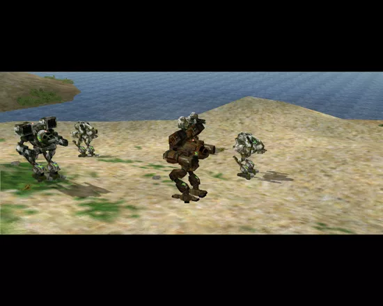 MechWarrior 4: Mercenaries Windows Two clan lances ready to wage ritual combat