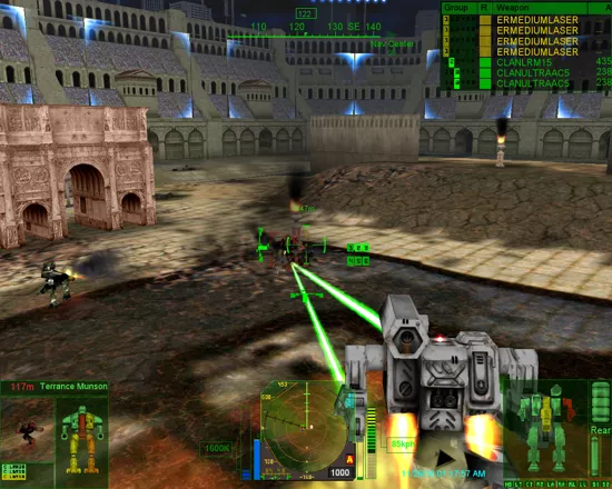 MechWarrior 4: Mercenaries Windows Death from above with the help of my trusty jump-jets.