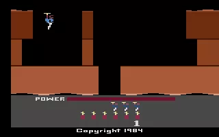 H.E.R.O. Atari 2600 Title screen / game demo
