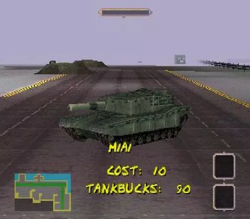 BattleTanx: Global Assault PlayStation Selecting you tank at the start of each mission.