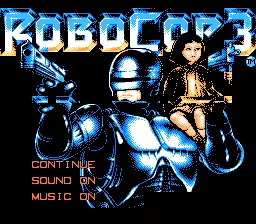 RoboCop 3 NES Title
