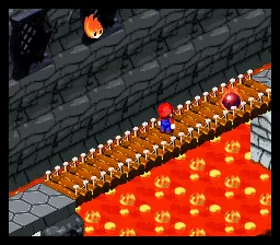 Super Mario RPG: Legend of the Seven Stars SNES Be careful, lava!..